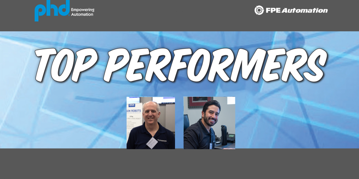 FPE Automation's Joe Judge and Joey Bardos Receive PHD Top Performer Award