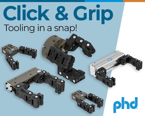 PHD Inc. Introduces Click & Grip Adjustable Robotic Gripper Tooling