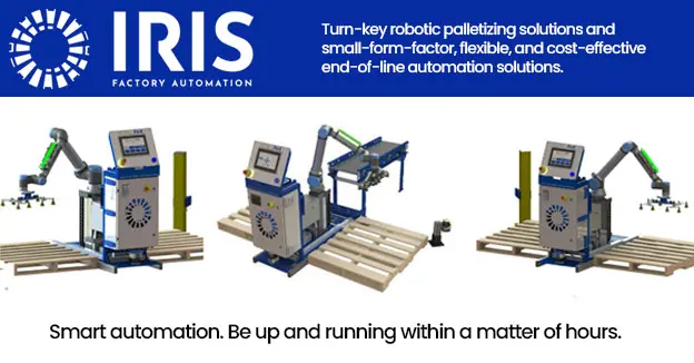 IRIS Factory Automation Robotic Palletizers